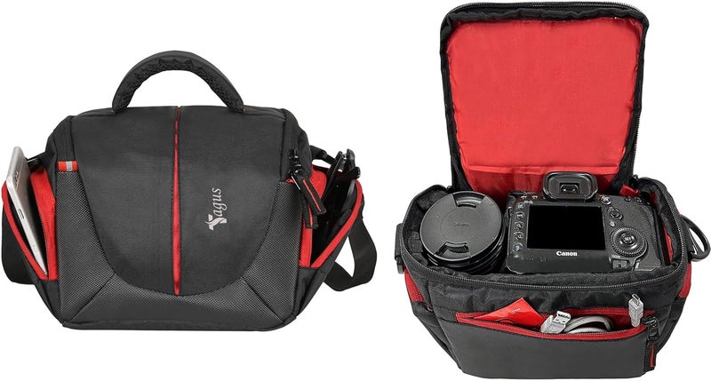 Tagus Water Resistant Camera Bag/Case Shoulder Strap Space for Photography Lens and Accessories Compatible for Nikon, Canon, Sony, Panasonic, Samsung & Other SLR/DSLR - Image 2