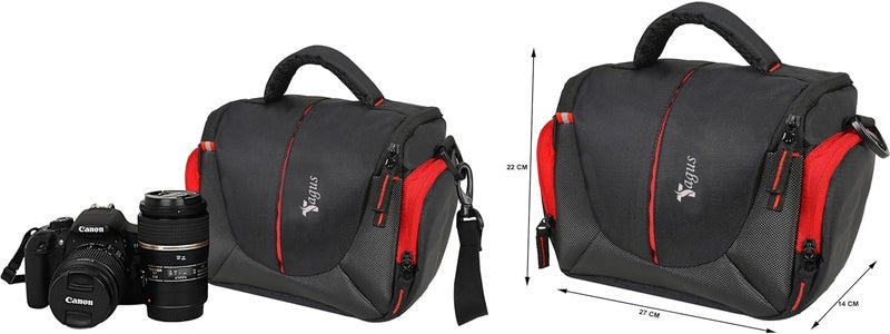 Tagus Water Resistant Camera Bag/Case Shoulder Strap Space for Photography Lens and Accessories Compatible for Nikon, Canon, Sony, Panasonic, Samsung & Other SLR/DSLR - Image 4