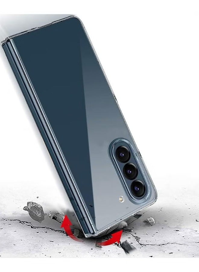 ACLIX Case for Samsung Galaxy Z Fold 5 Case, Slim Hard PC Clear Protective Case, Full Protection Durable Protective Cover for Z Fold 5 5G [No Front Screen Protector] (Fold 5) - Image 2