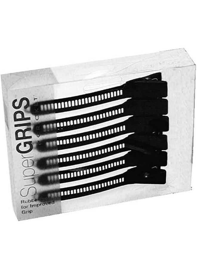 Cricket Ricket Super Grips Professional Salon Hair Clips For Styling Cutting Sectioning And Coloring Rubberized Aluminum 6Pack Black  - Image 2