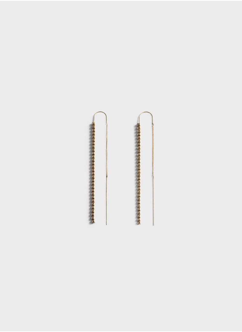 MANGO - Long Crystal Earrings - Image 1