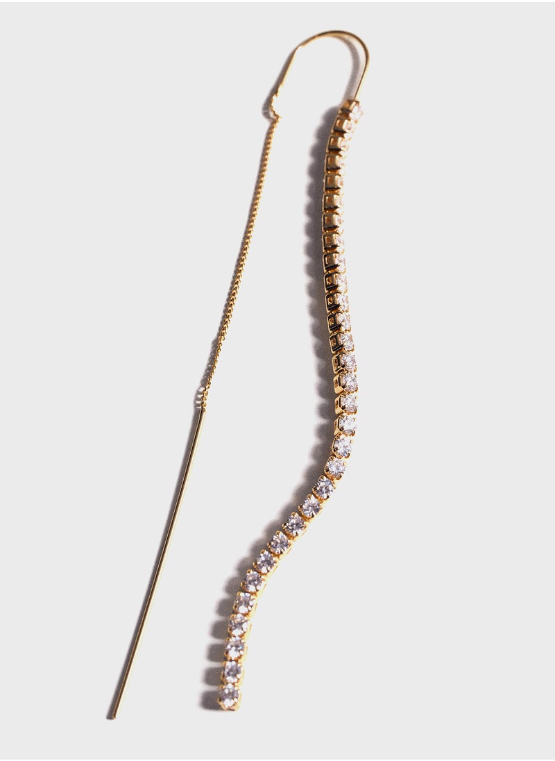 MANGO - Long Crystal Earrings - Image 1