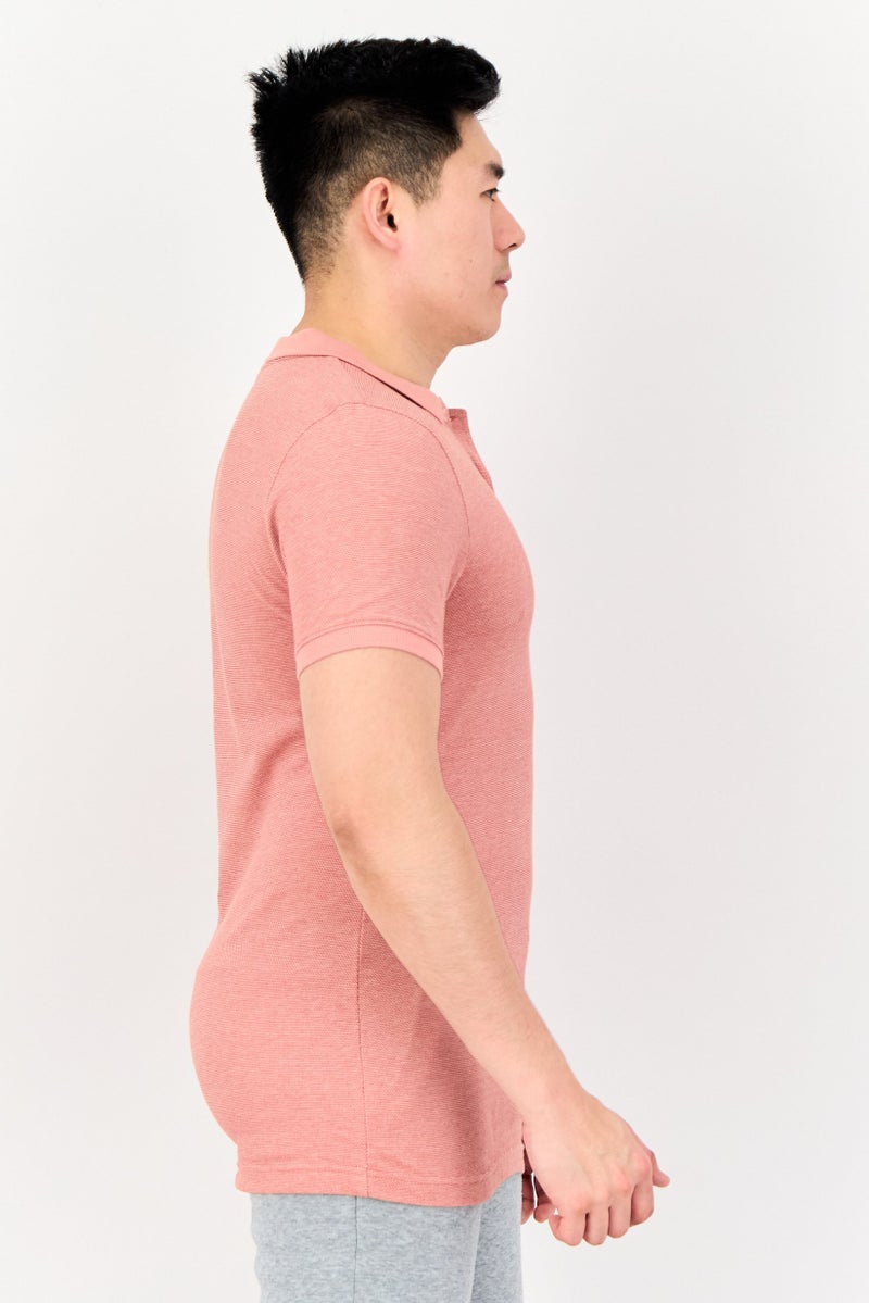 PUMA قميص بولو خارجي للرجال بقصة ضيقة بأكمام قصيرة، وردي روزيت - Image 3