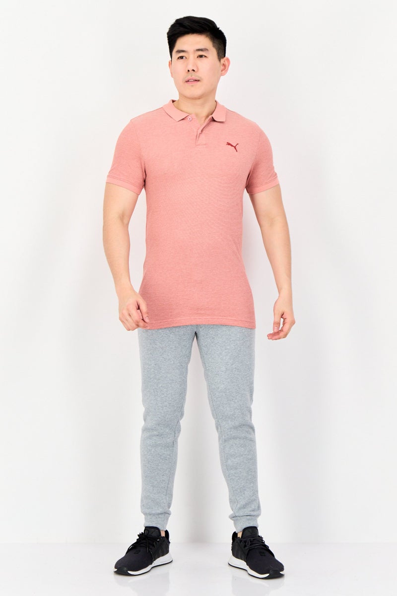 PUMA قميص بولو خارجي للرجال بقصة ضيقة بأكمام قصيرة، وردي روزيت - Image 2