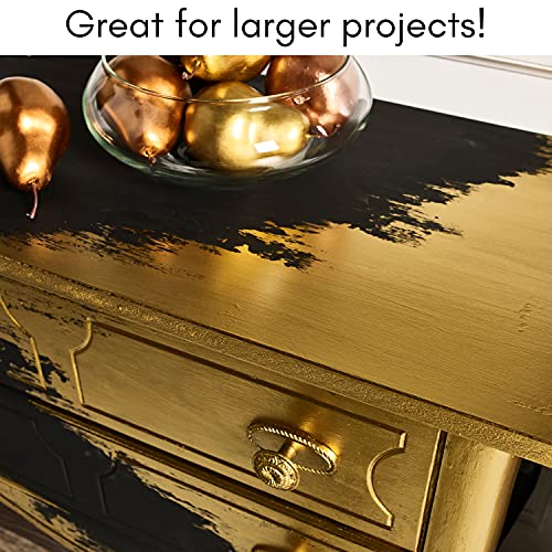 PLAID فرشاة مسطحة 50557E مزخرفة، (قطعتان)، تاكلون ذهبي - Image 5