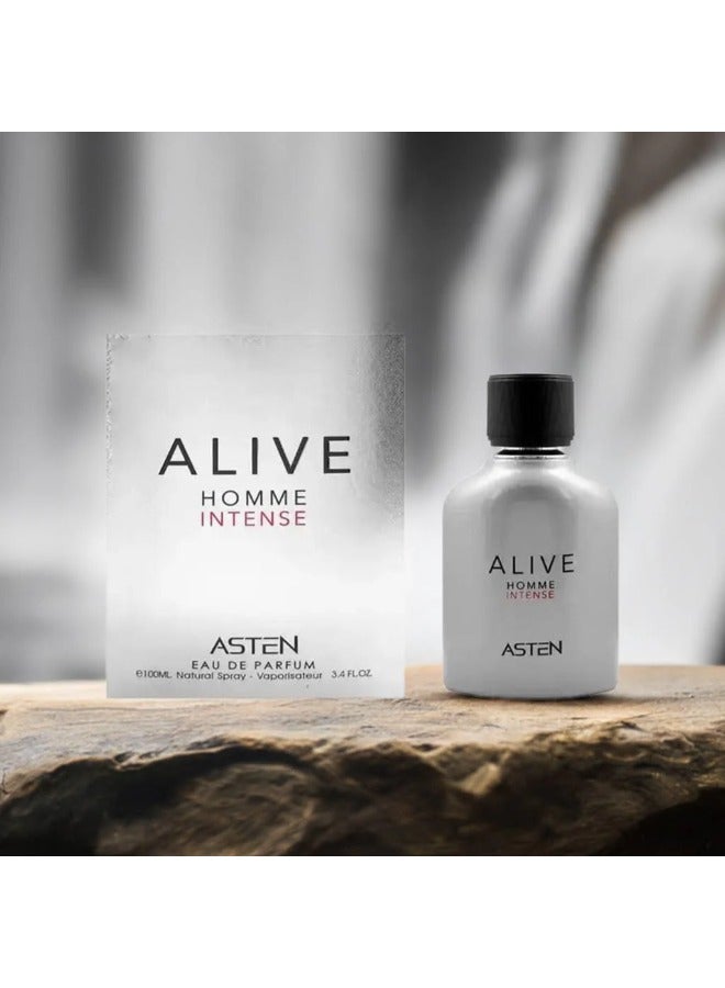استين Alive Homme Intense - أو دو بارفيوم 100 مل من Asten | عطر رجالي مميز بثبات وفخامة - Image 4