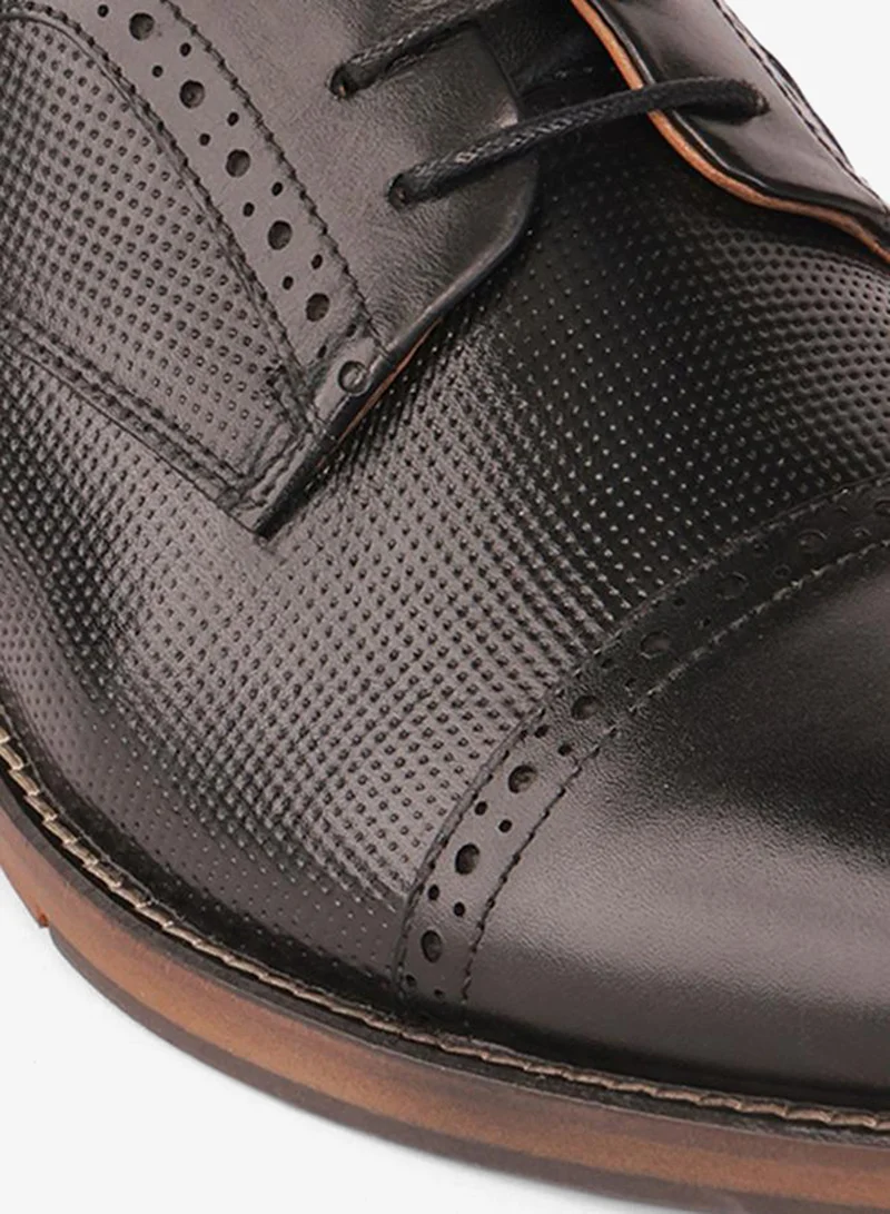 DUCHINI BLACK Men Lace-Up Derby Shoes for Men | Best Price UAE