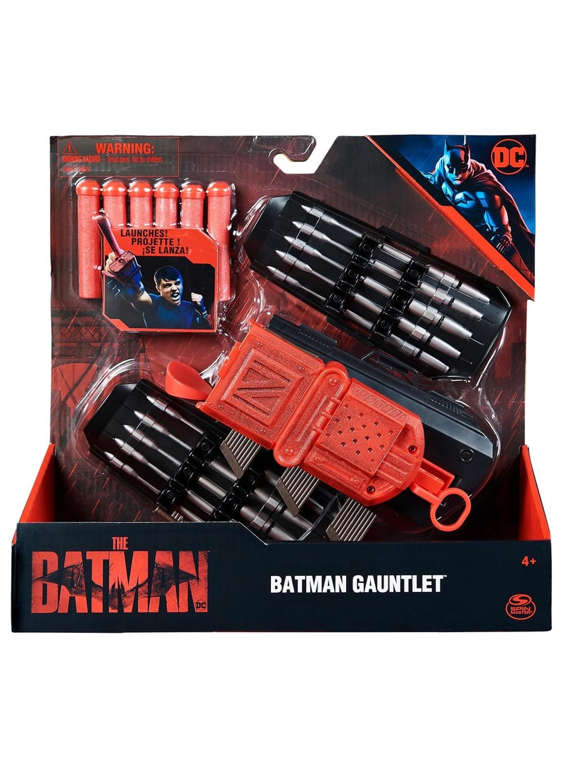 سبن ماستر قفاز باتمان مع قاذف من دي سي كوميكس، لعبة تفاعلية للعب الأدوار، فيلم باتمان، ألعاب أطفال قابلة للتجميع للأولاد والبنات من سن 4 سنوات فما فوق - Image 1