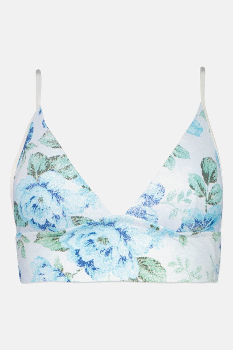 Aerie Women Padded  Allover Print Bikini Top, Multicolor  - Image 1