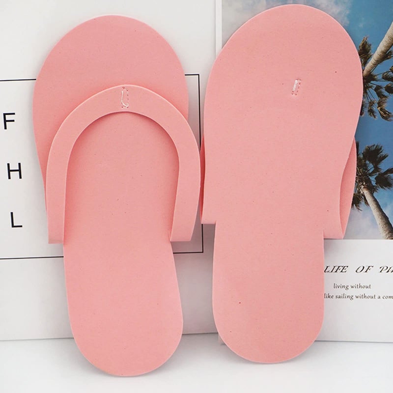 Khakho Khakho Disposable Pedicure Slippers Disposable Flip Flops Pedicure Flip Flops Pedicure Shoes for Women Foam Slippers for Foot Spa Salon Nail - Image 4