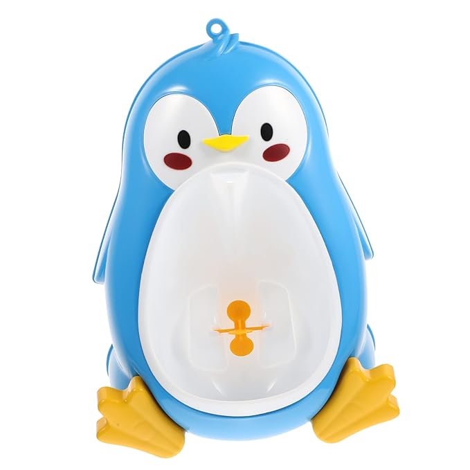 Blue Penguin Potty Training Urinal For Boys Wall Mounted Easy Install Home Bathroom - Image 1