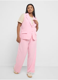 Longline Waistcoat & Wide Fit Pant Co-Ord Set