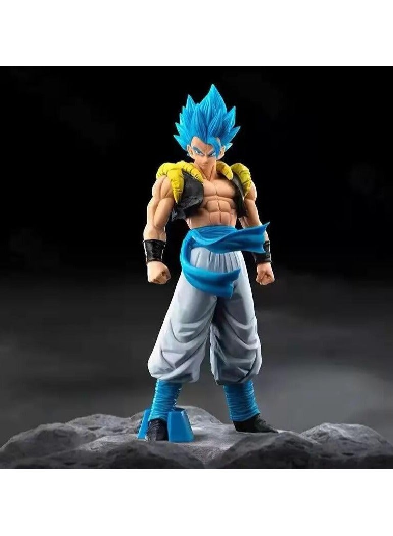 31CM Anime Dragon Ball Z Super Saiyan Blue Gogeta PVC Action Figure - Image 1