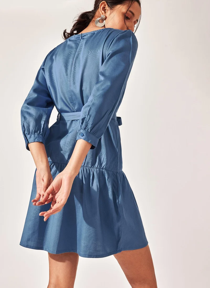 The Label Life Drop Waist Mini Dress