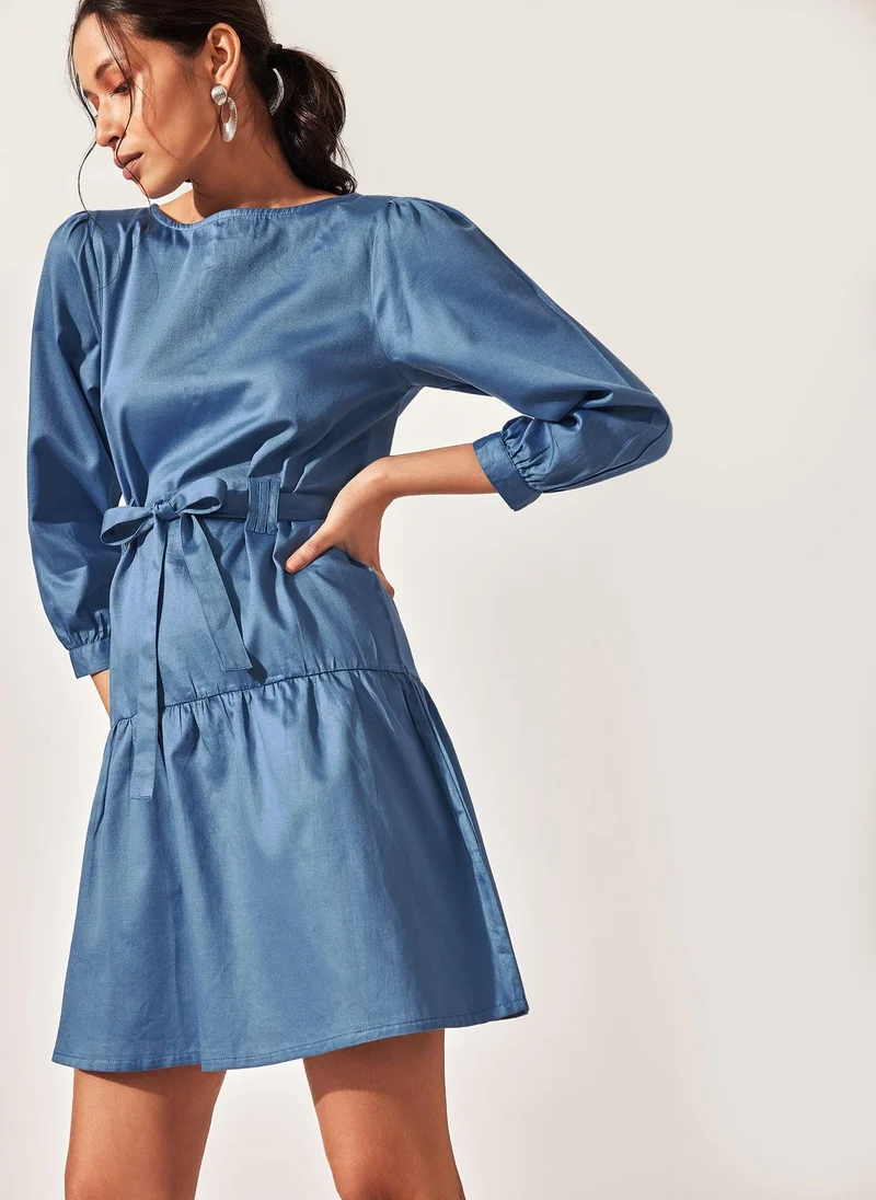 The Label Life Drop Waist Mini Dress