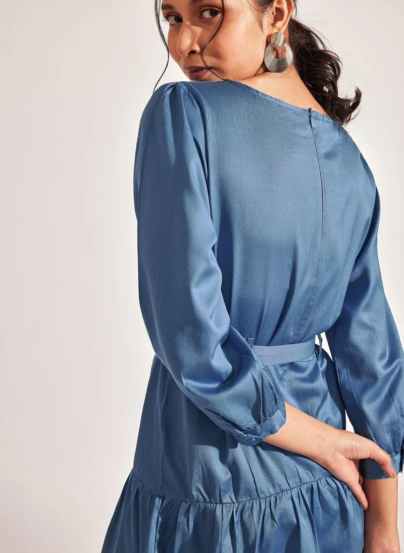 The Label Life Drop Waist Mini Dress