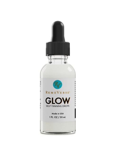 RemeVerse Glow SelfTanning Drops with Aloe Sunless Tanner for a SunKissed Glow Control Your Results by Adding Drops to Your Own Moisturizer for Face  Body  Buildable Color 1FL Oz