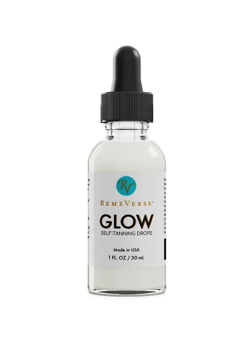 RemeVerse - RemeVerse Glow SelfTanning Drops with Aloe Sunless Tanner for a SunKissed Glow Control Your Results by Adding Drops to Your Own Moisturizer for Face  Body  Buildable Color 1FL Oz - Image 1
