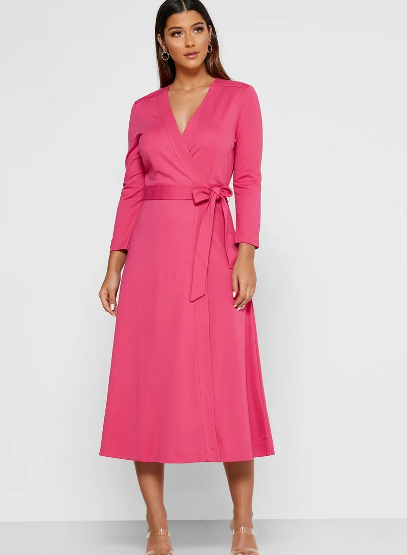 LK Bennett Dr Juno Tie Waist Wrap Dress