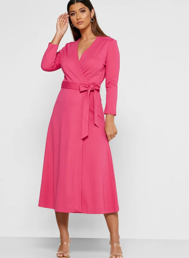 LK Bennett Dr Juno Tie Waist Wrap Dress