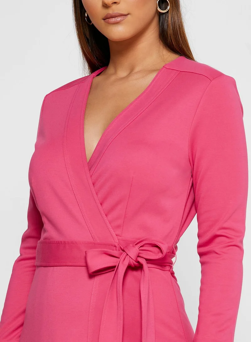 LK Bennett Dr Juno Tie Waist Wrap Dress
