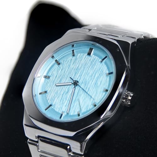 BARAMON Wrist Watches for Men, Nautilus Stainless Steel Quartz Movement Date Luxury Style Men's Luminous Hands Casual Business Watches - Image 4