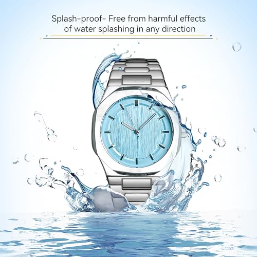BARAMON Wrist Watches for Men, Nautilus Stainless Steel Quartz Movement Date Luxury Style Men's Luminous Hands Casual Business Watches - Image 3