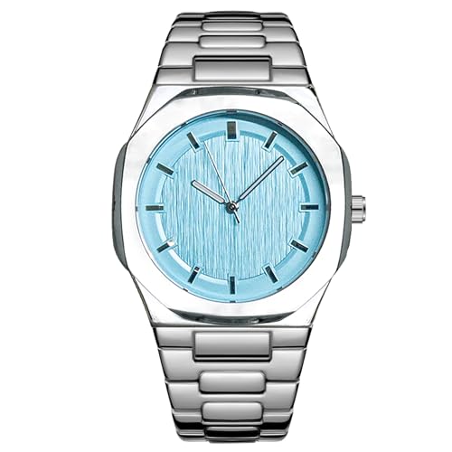 BARAMON Wrist Watches for Men, Nautilus Stainless Steel Quartz Movement Date Luxury Style Men's Luminous Hands Casual Business Watches - Image 1