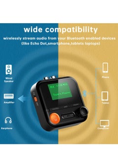 Furtey Bluetooth Transmitter Receiver,Bluetooth 5.2 Transmitter With LCD Screen,5 EQ Effects,TF Card Plug-Play,Wireless Audio Adapter RCA 3.5mm AUX for TV/PC/Car/MP3/Speakers/Headset,BR05  - Image 5