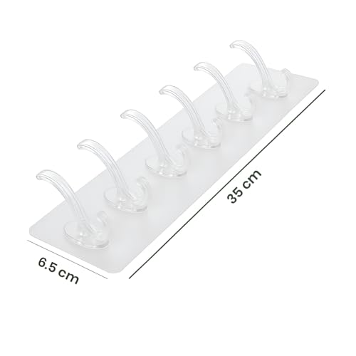 DALUCI Wall Hanger Hooks for Clothes Hanger for Wall – Strong Self Adhesive Magic Sticker Hook for Kitchen, Bathroom & Home – Door Sticker Hooks for Walls Hangers for Clothes Hanging (Pack of 2) - Image 2