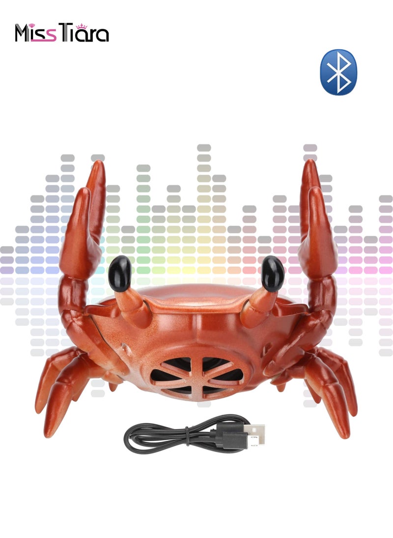 MissTiara - 2 in 1 Creative Bluetooth Speaker and Mobile Phone Stand, Crab Shape Bracket 360 Degree Surround Speaker Creative Desktop Decoration - Image 1
