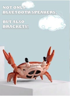 MissTiara 2 in 1 Creative Bluetooth Speaker and Mobile Phone Stand, Crab Shape Bracket 360 Degree Surround Speaker Creative Desktop Decoration  - Image 2