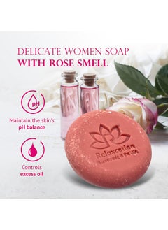 Rose Natural Cold Process Soap With Fresh Rose Water Kaolin Clay Rose Petals Moisturizing Coconut Oil Gentle Pink Soap For Sensitive Skin Perfect For Face And Body (Round Rose Soap) - pzsku/Z4D6FD8A11E18D248CAB0Z/45/_/1720445261/6fbfcff2-242a-4409-b8fc-cf72f12dcfa5