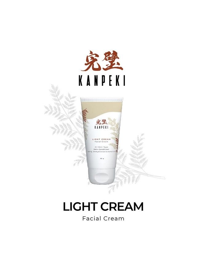KANPEKI Light Facial Cream Counteracts Signs Of Ageing Provide Hydration Reduces Sensitivity Contains Kesar Aloe Vera Honey & Willow Bark For All Skin Types 60G - Image 3