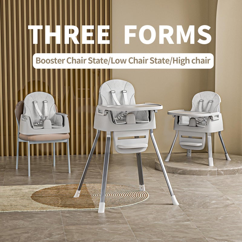 CheerKid Portable Baby Highchair for Months Infants and Toddlers with 5 Point Harness Convertible Comfortable Seat for Cozy Eating Table Sit Up High Chair and Seats for Sitting Up Back Booster Feeding Chairs - Image 3