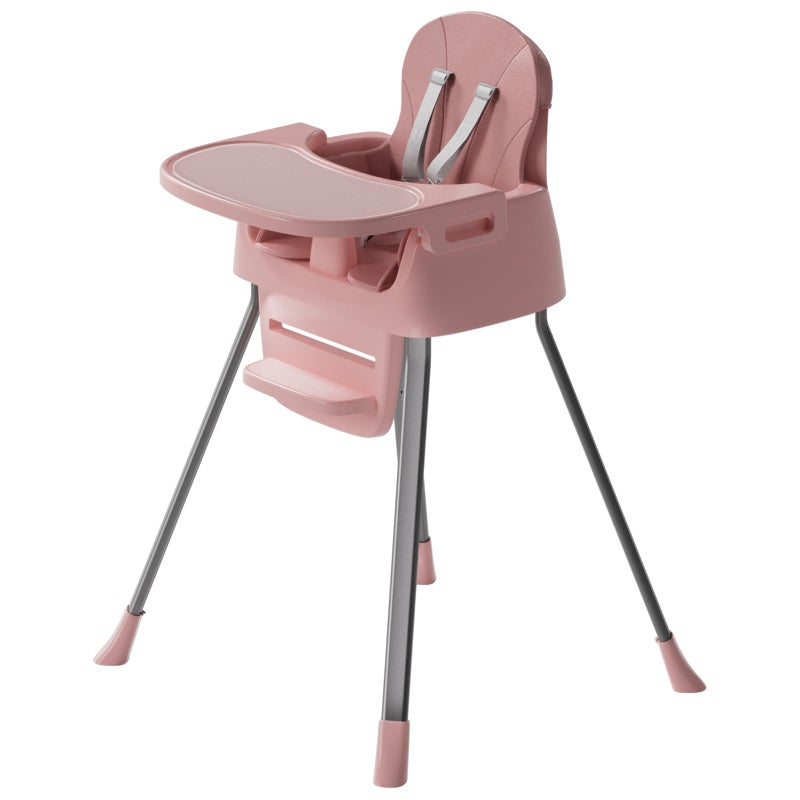 CheerKid Portable Baby Highchair for Months Infants and Toddlers with 5 Point Harness Convertible Comfortable Seat for Cozy Eating Table Sit Up High Chair and Seats for Sitting Up Back Booster Feeding Chairs - Image 1