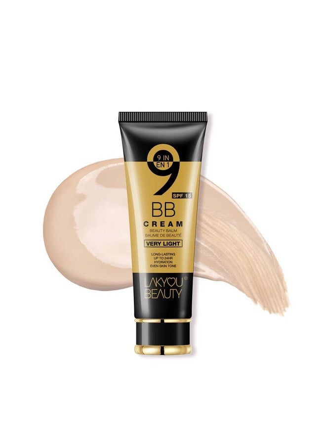 LAKYOU BEAUTY 9 In 1 Bb Cream | Light Weight | Long Lasting | Up To 24Hrs Hydration | Even Skin Tone | Spf-15 | Shade-03(Natural Beige) | 80G  - Image 1
