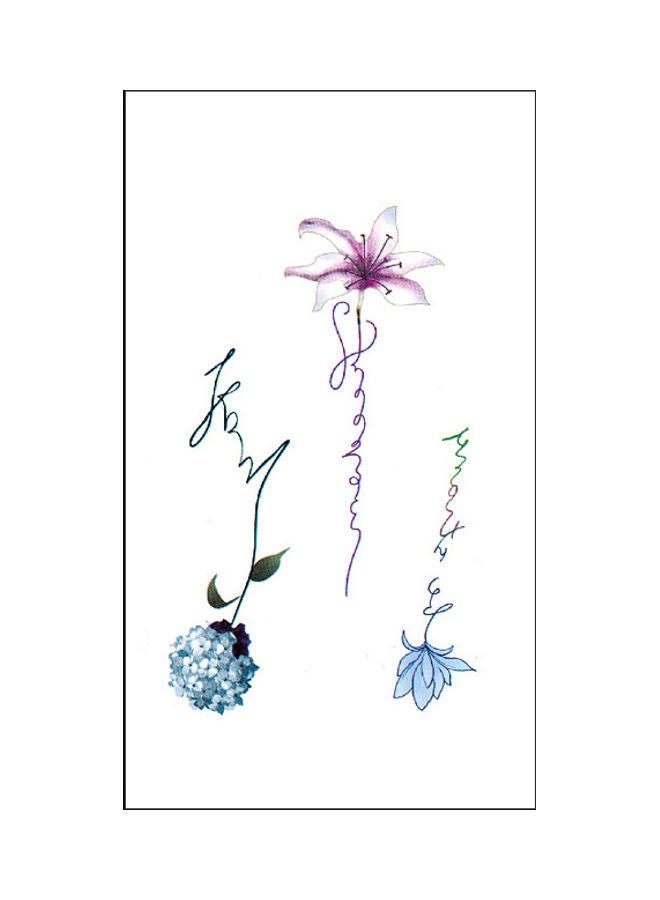 NIBEMINENT Waterproof Fashionable Temporary Tattoo Sticker Multicolour - Image 1