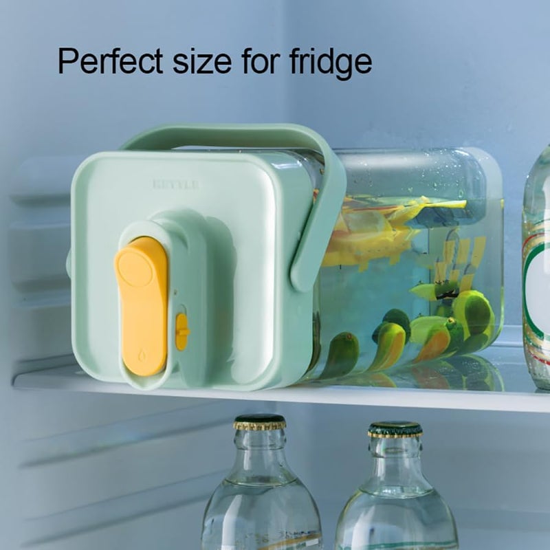 BICHUEN 0.9 Gallon Drink Dispenser with Spigot,100% Leakproof,Sealed and Filter screen,Milk,Lemonade Dispenser,Juice Containers With Lids For Fridge and Dairly Use,Beverage Liquid Drink Container for Party - Image 4