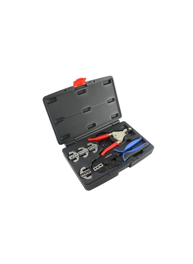 LICOTA 7 Pieces Professional Quick Interchangeable Ratchet Crimping Tool And Stripper Kit Acp 3K03  - Image 3