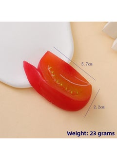Various Kinds Of Artificial Vegetables, Broccoli, Mushrooms, Corn Cobs, Lettuce, Cucumber Slices, Green Beans, Lotus Root Slices, Onion Slices, Kelp Knots-Color:Tomato Chunks-Specifications:Figure