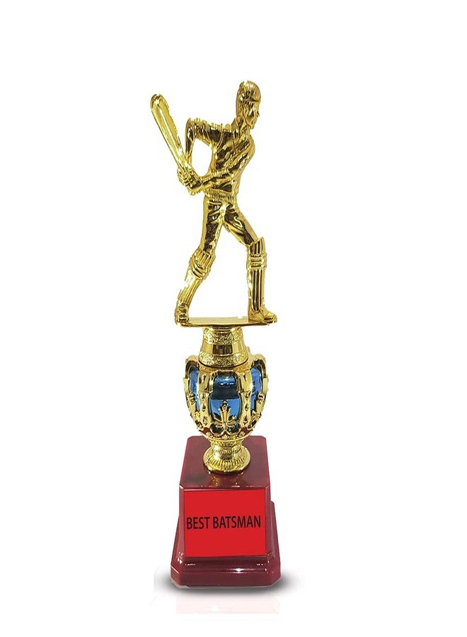 BAREEZE PURE 10.5 inch Batsman and Bowler Trophy for Cricket Tournament Trophy Cricket Trophy/Cricket Trophy - Image 3