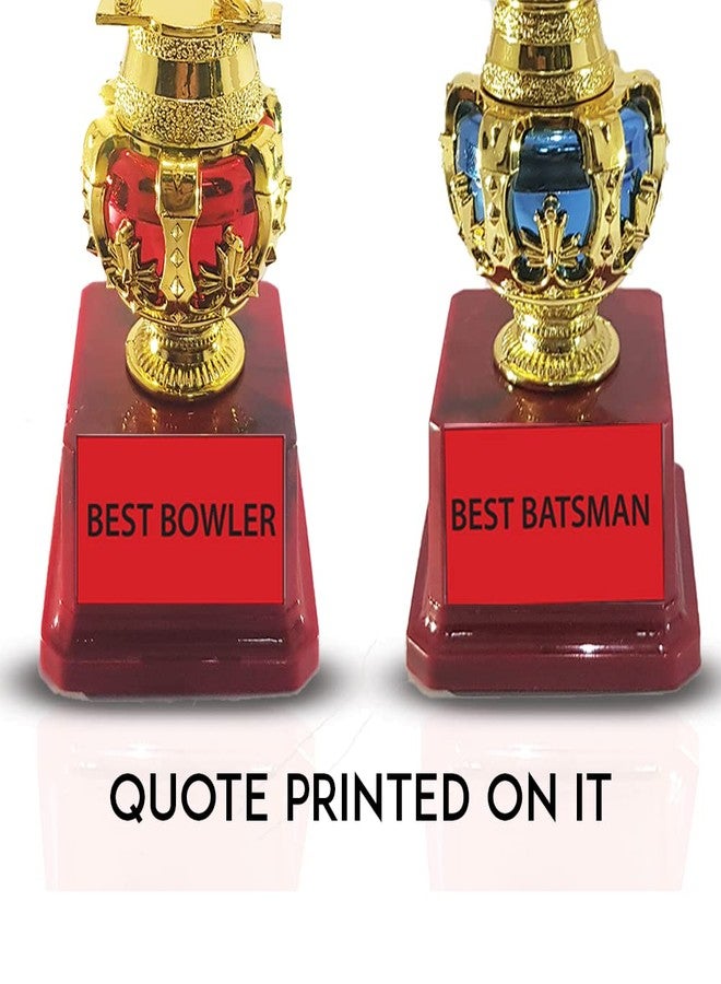 BAREEZE PURE 10.5 inch Batsman and Bowler Trophy for Cricket Tournament Trophy Cricket Trophy/Cricket Trophy - Image 5