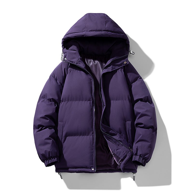 24-Year Fashion New Men'S And Women'S Multi-Color Hooded High-End Quality Solid Color Cotton-Padded Clothes Popular Warm For Teenagers - Image 3