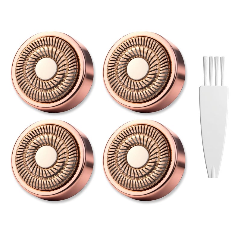 AIJALY Gen 2 Replacement Heads Compatible with Flawless Facial Hair Remover, Replacement Bladesï¼ŒRose Gold (4 Pcs) - Image 1