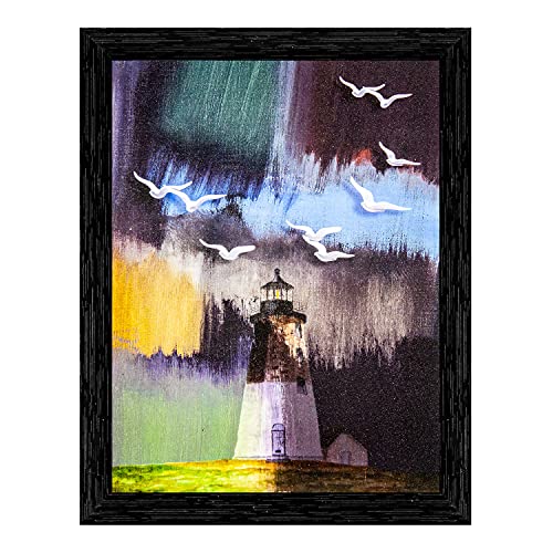 Indianara Set of 3 Modern Art Painting (3183BK) without glass 6 X 13, 10.2 X 13, 6 X 13 INCH - Image 5