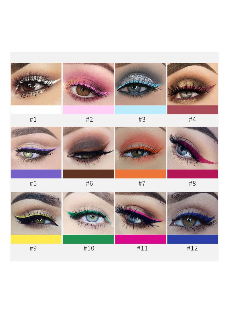 Handaiyan Waterproof Eyeliner color Liquid Liner UV Finish Professional Makeup Long Lasting Quick Smudge Proof Hyper Drying Resistant Stay All Day Waterline Winged Instant Result - Image 5