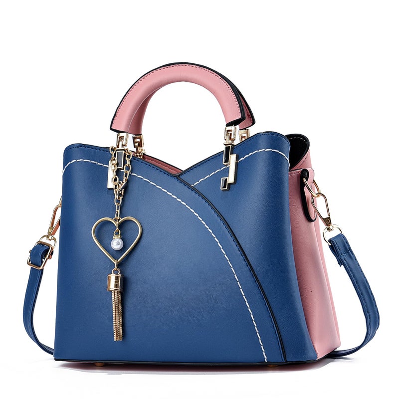 Xiaoyu Small Purses and Handbags for Women Fashion Crossbody Bag Lightweight Girls Shoulder Bag Top Handle Satchel Purse (Dark Blue) - Image 1
