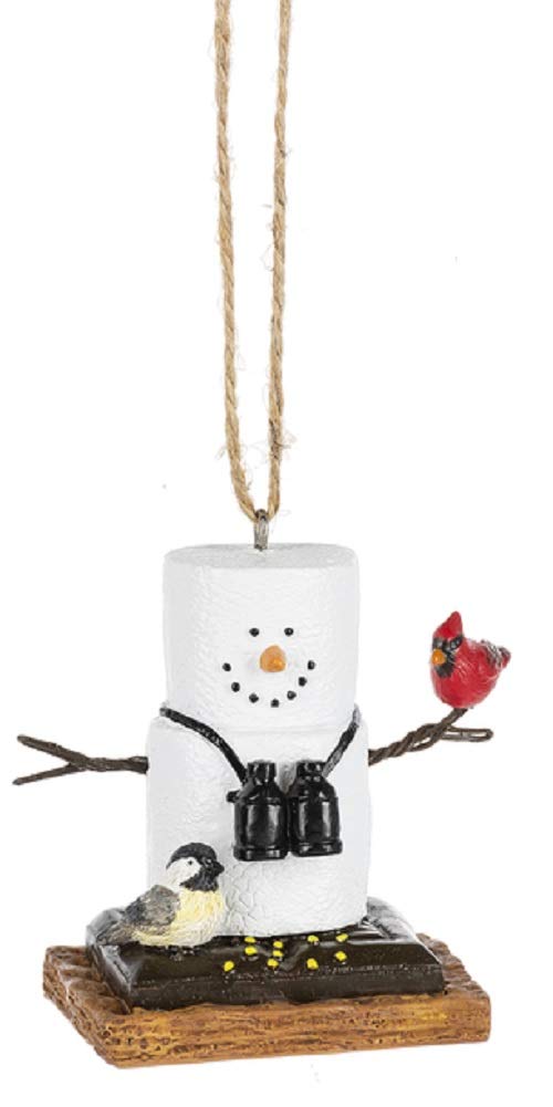 MidwestCBK SMores Birdwatcher Holding a Cardinal Decorative Ornament