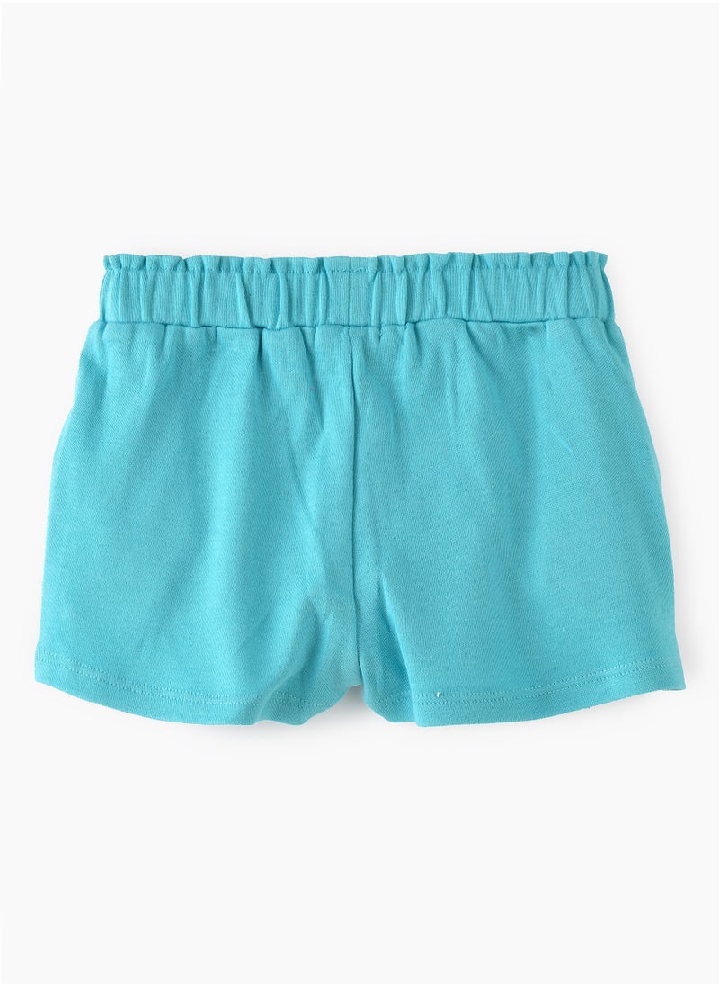 Jelliene Sunny Stretches: Girls' Comfy Cotton Knit Shorts Playful Style  - Image 2